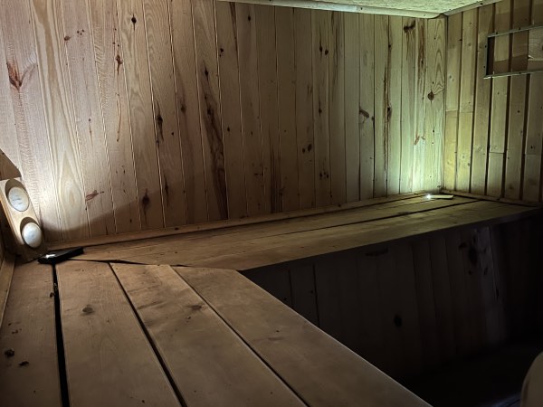 L'intérieur du sauna